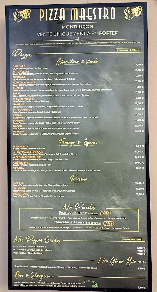 Menu Pizza Maestro Montluçon-2